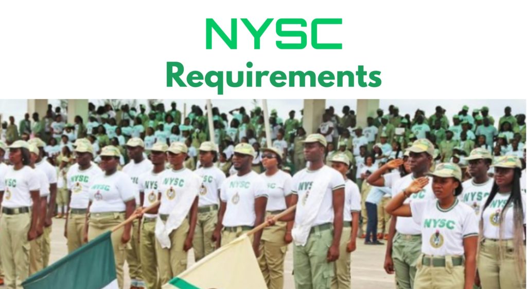 Nysc online registration requirements