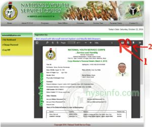 how to print nysc green card