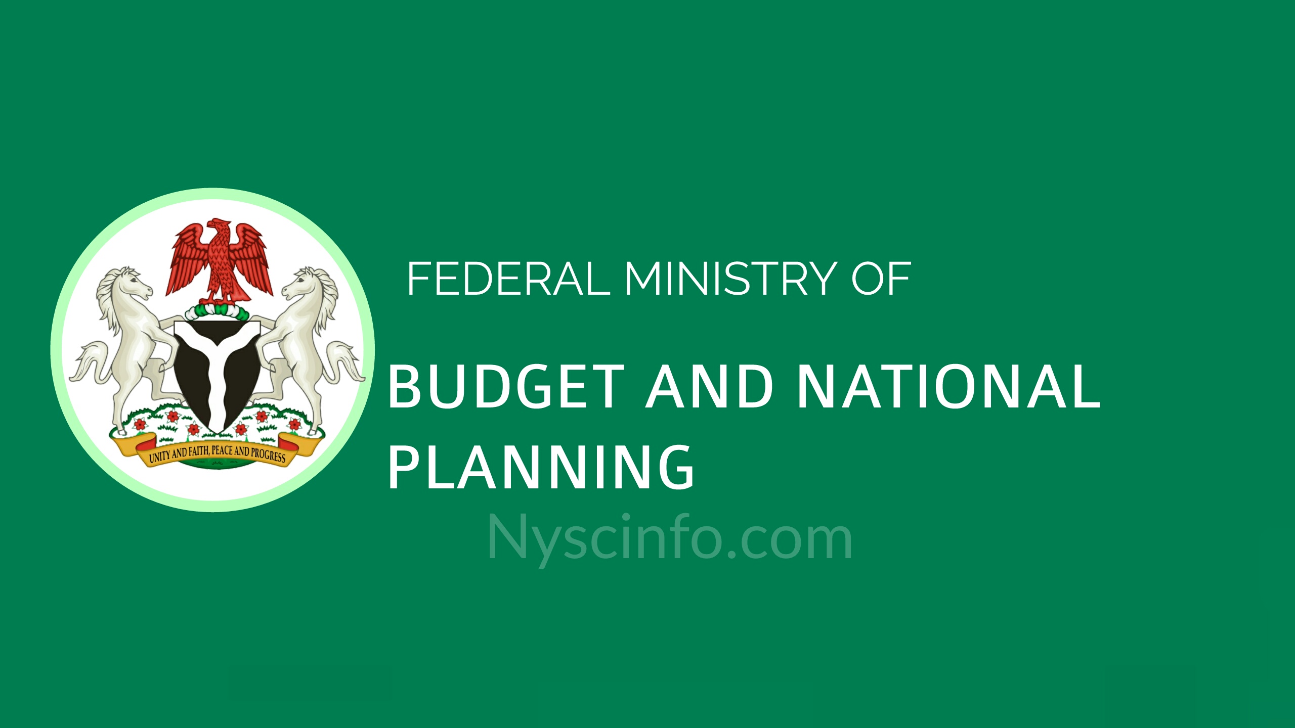 Federal Ministry of Budget and National Planning Job Recruitment