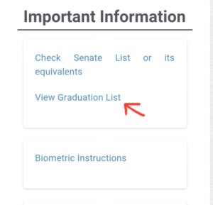 Nysc graduation list