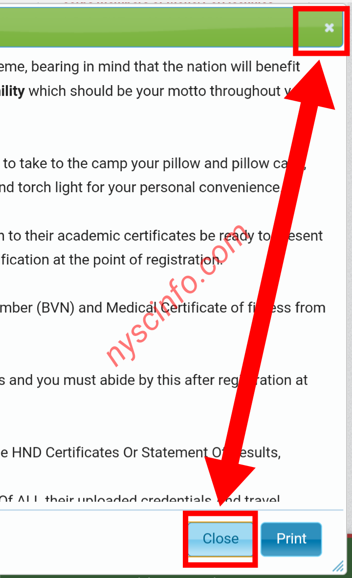 How To Print NYSC Call Up Letter With Your Phone Nyscinfo