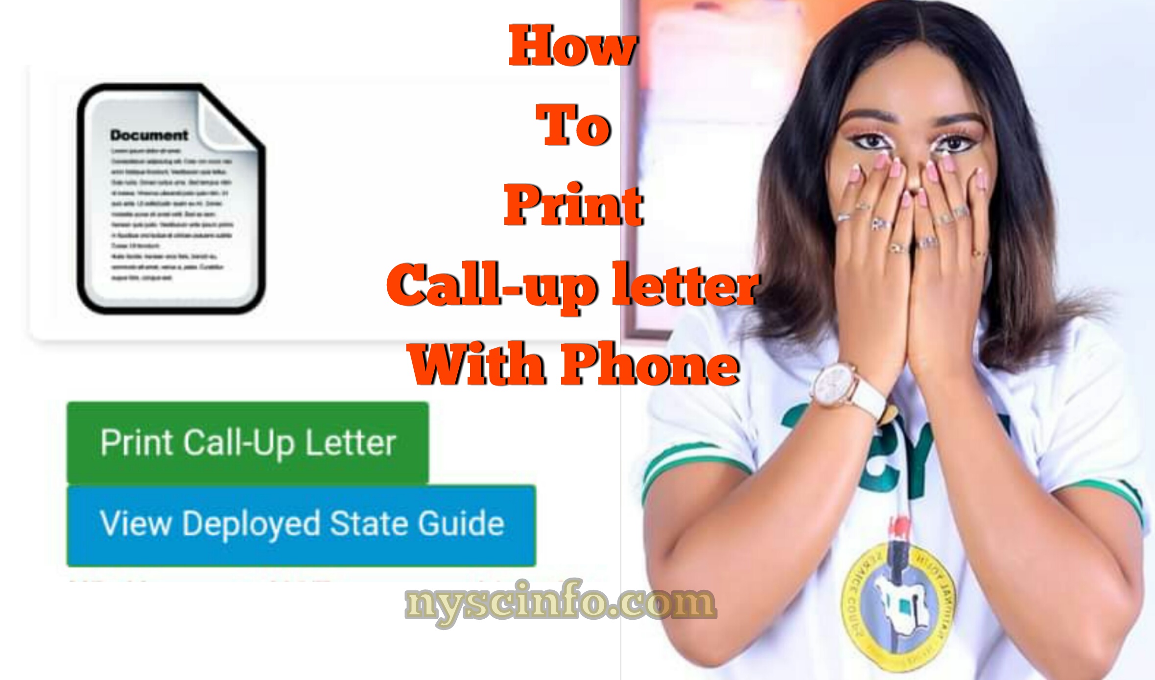 How to print nysc call-ip letter