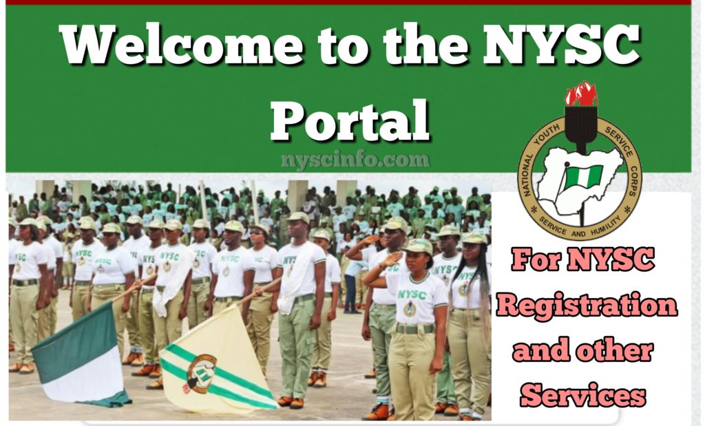 NYSC Portal Login Dashboard for 2019 Batch C Registration Nyscinfo