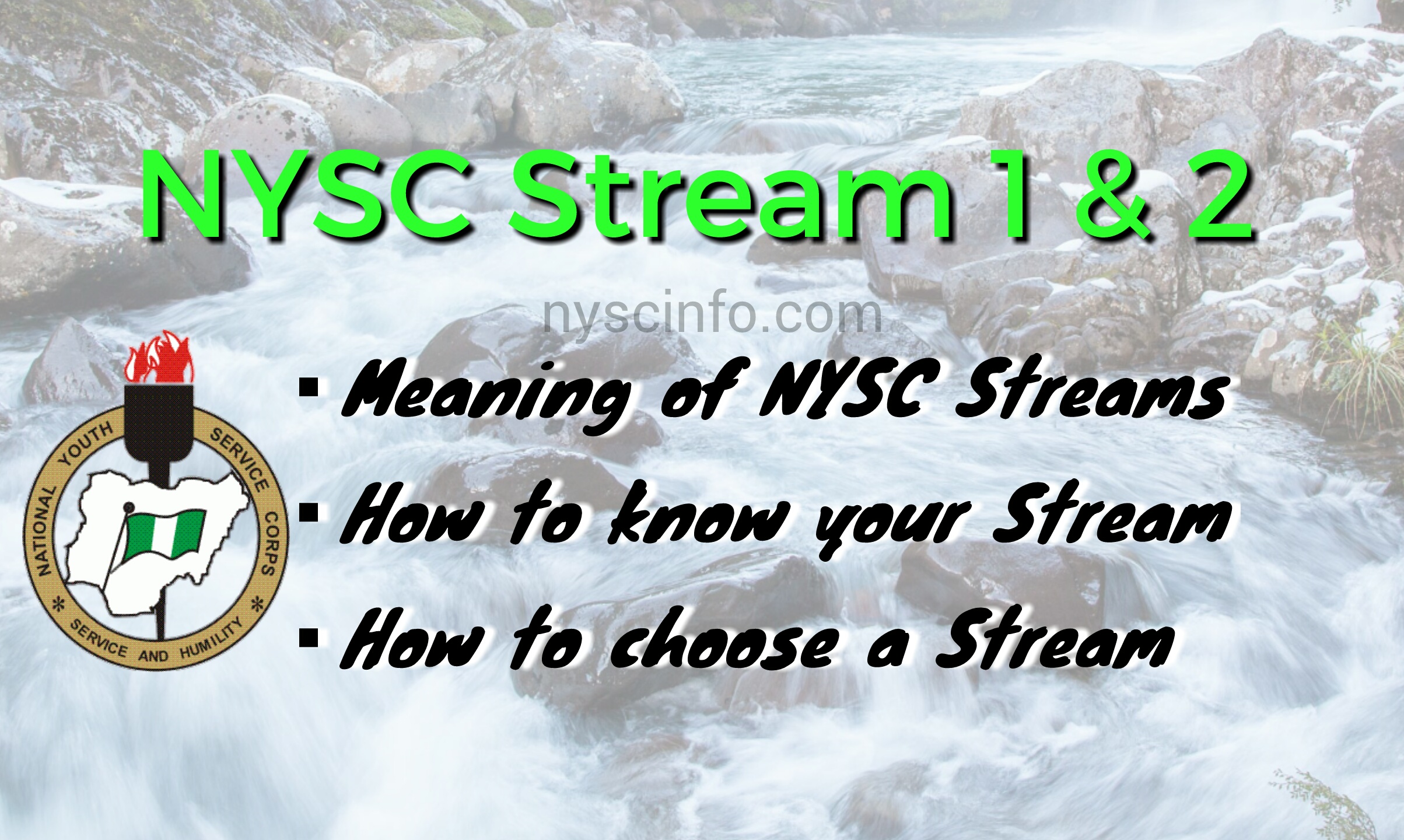 Nysc streams