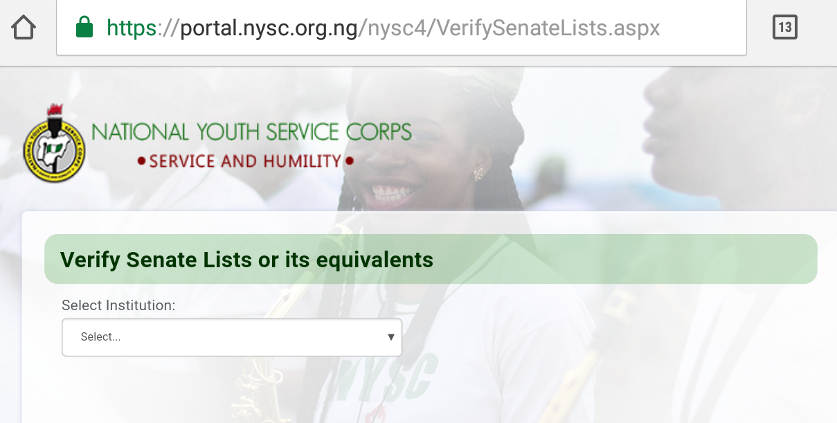 Institutions that have uploaded NYSC Senate List
