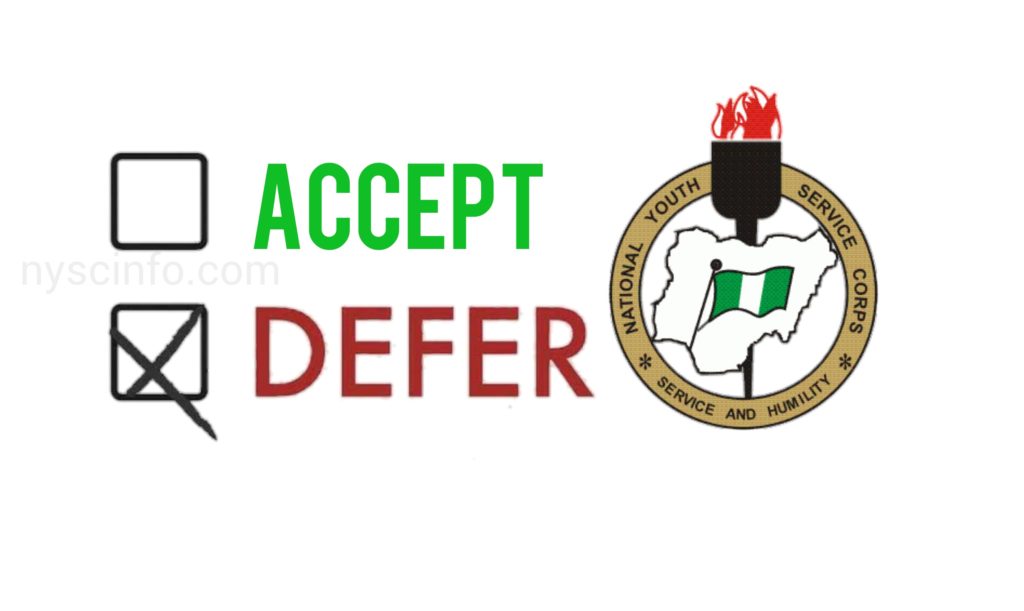 How to defer your NYSC