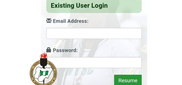 How to login to your nysc dashboard