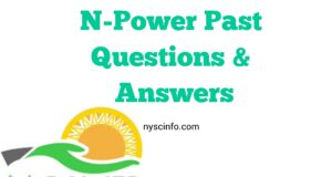 NPower Past Questions and Answers