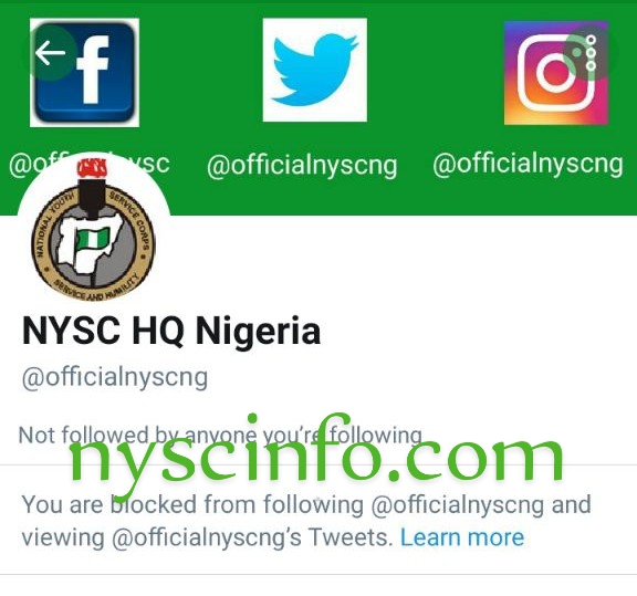 NYSC blocked Corps member