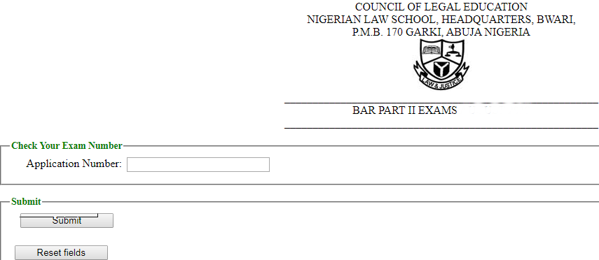 Steps to Check Nigerian Law School Bar Final Exam Number