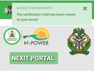 Email Verification Issues on NEXIT Portal