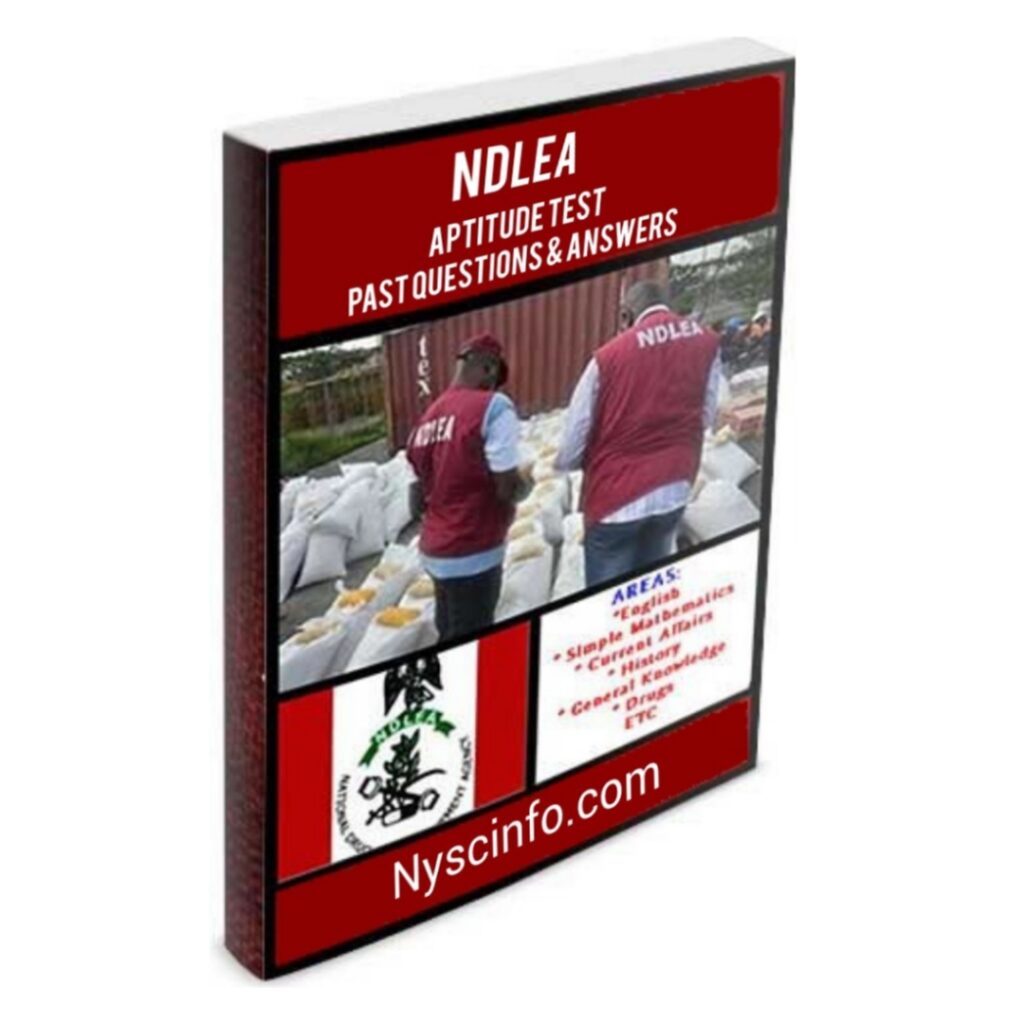 NDLEA Past Questions and Answers