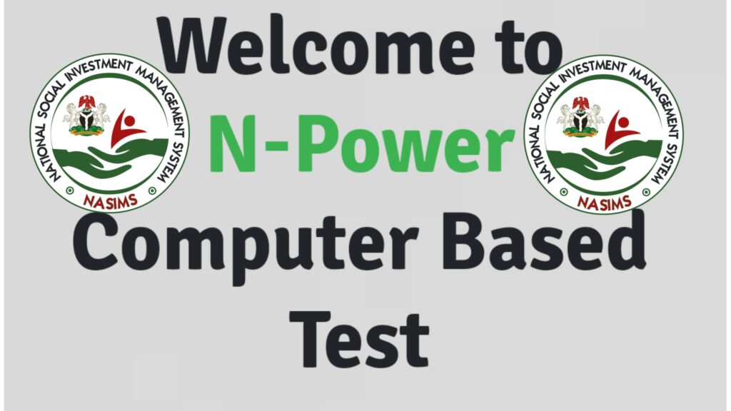 N-Power Batch 'C' Live Test Questions Sample on NASIMS portal