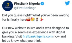 New Improved Website Launched by Firstbank