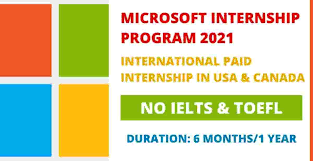 Microsoft 2021-2022 Graduate Internships