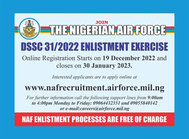 NAF Recruitment For 2022