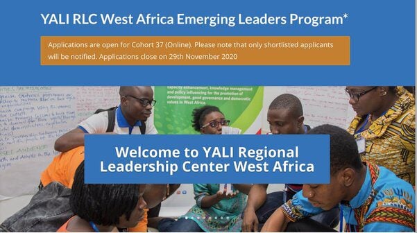 YALI RLC West Africa Emerging Leaders Program