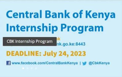 Central Bank Of Kenya Internship Program