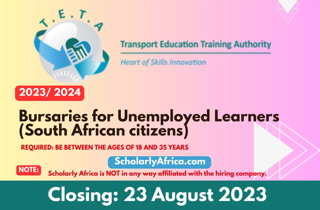 TETA Unemployed Learners Bursaries