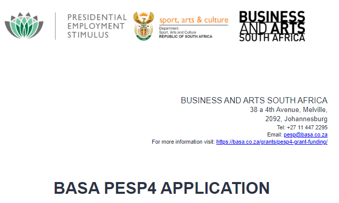 BASA Presidential Employment Stimulus Program