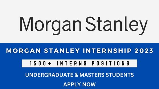 Morgan Stanley Paid Internship