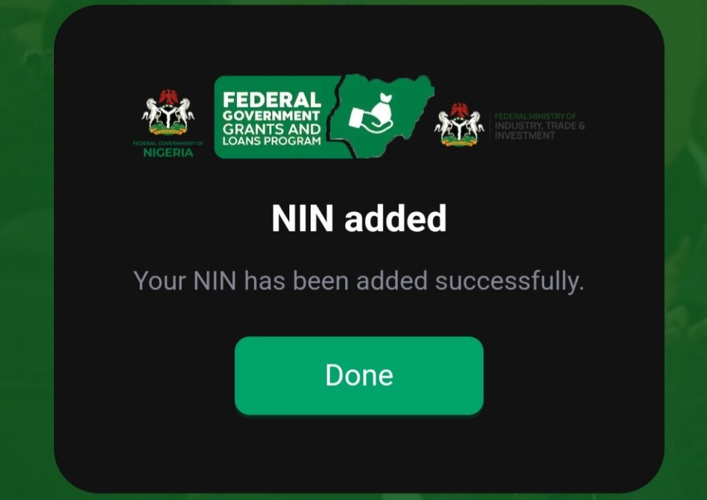 FGLOANGRANT NIN Verification